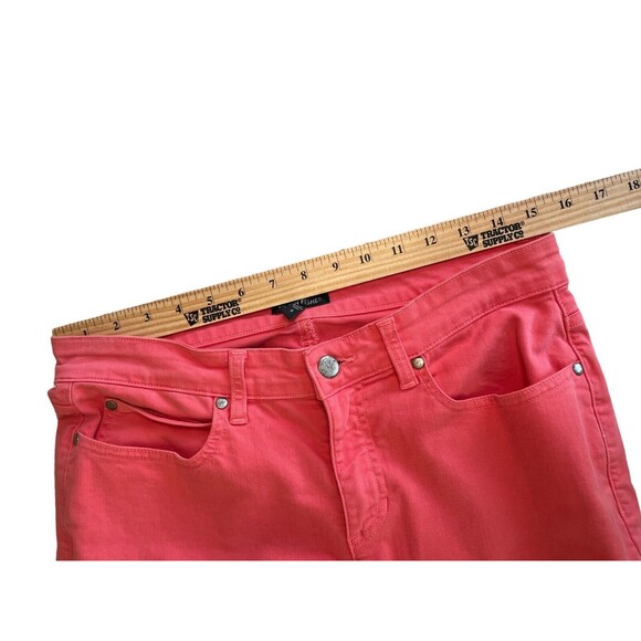 Eileen Fisher Jeans Women's Size 6 Salmon Organic Cotton 5-Pocket Pants - Picture 6 of 13